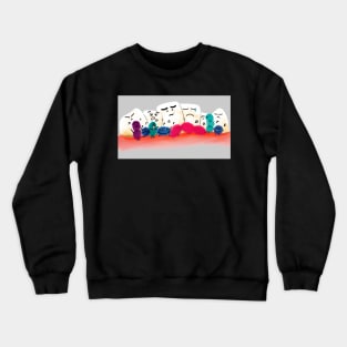 Bacteria Party Crewneck Sweatshirt